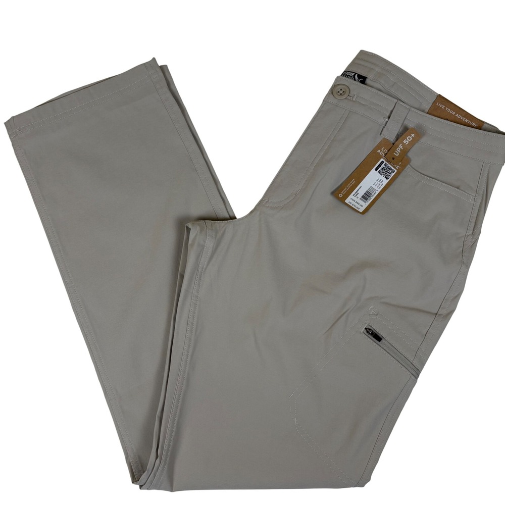 Eddie Bauer Women's Straight-Leg Pants in Light Taupe